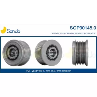 Poulie, alternateur SANDO SCP90145.0
