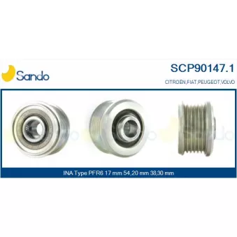 Poulie, alternateur SANDO SCP90147.1