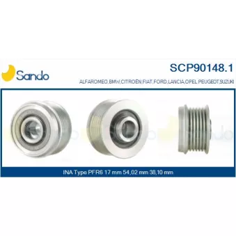 Poulie, alternateur SANDO SCP90148.1