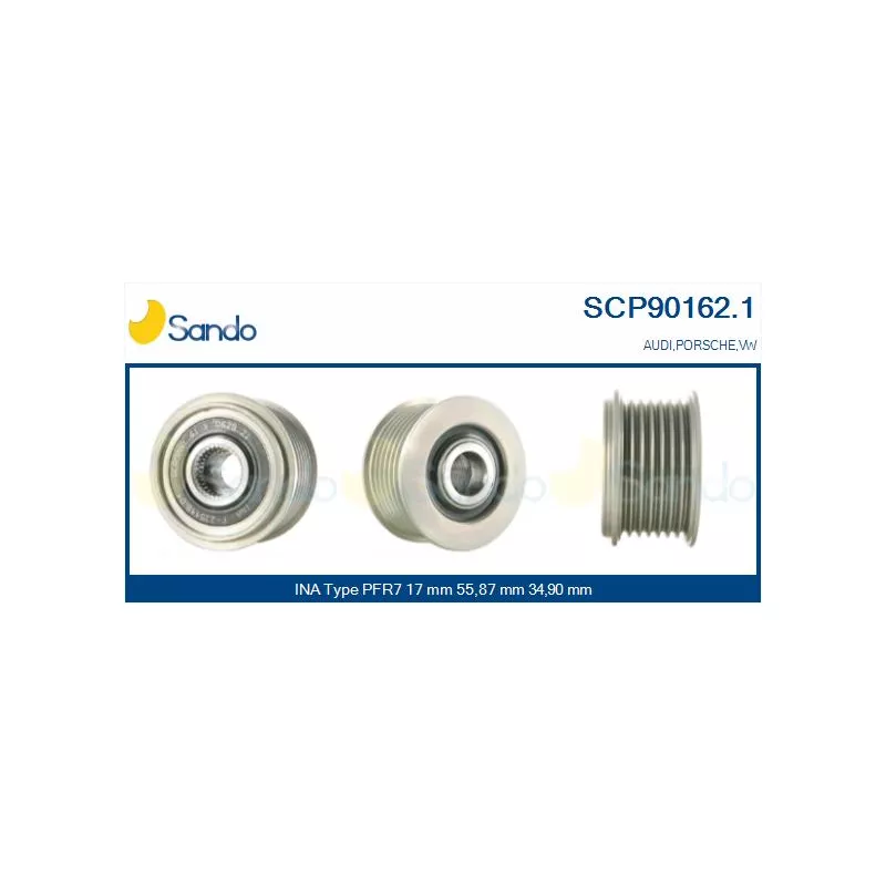 Poulie, alternateur SANDO SCP90162.1
