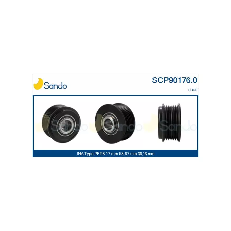 Poulie, alternateur SANDO SCP90176.0