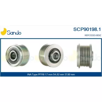 Poulie, alternateur SANDO SCP90198.1