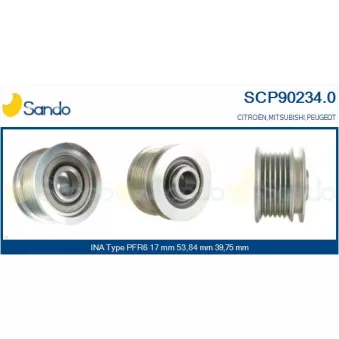 Poulie, alternateur SANDO SCP90234.0