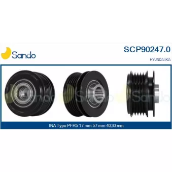 Poulie, alternateur SANDO SCP90247.0