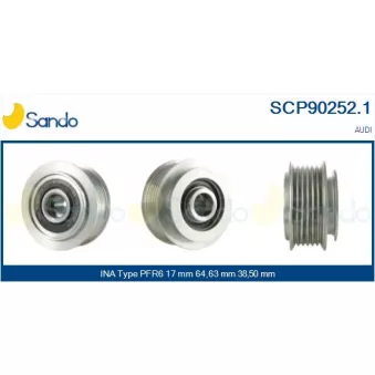 Poulie, alternateur SANDO SCP90252.1