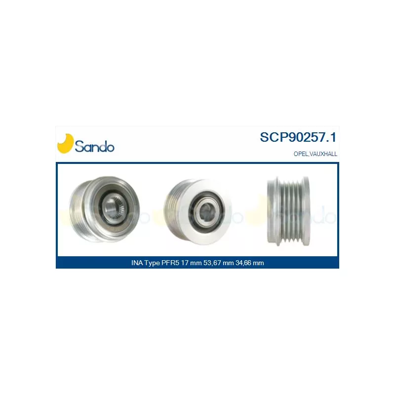 Poulie, alternateur SANDO SCP90257.1