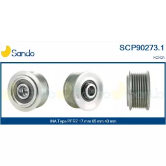 Poulie, alternateur SANDO SCP90273.1