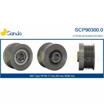 Poulie, alternateur SANDO SCP90300.0