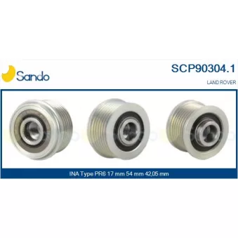 Poulie, alternateur SANDO SCP90304.1