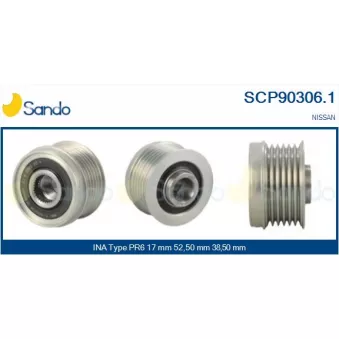 Poulie, alternateur SANDO