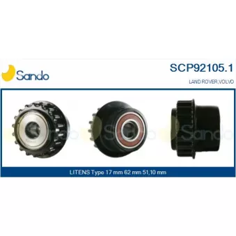 Poulie, alternateur SANDO SCP92105.1