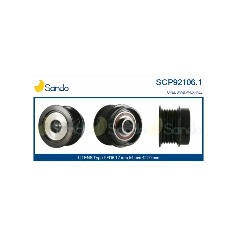Poulie, alternateur SANDO SCP92106.1