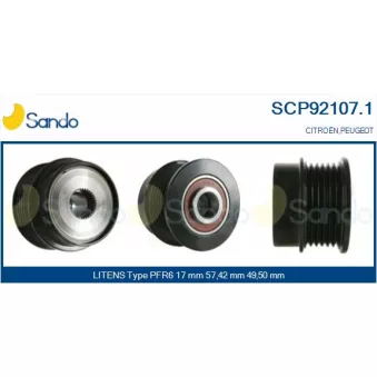 Poulie, alternateur SANDO SCP92107.1