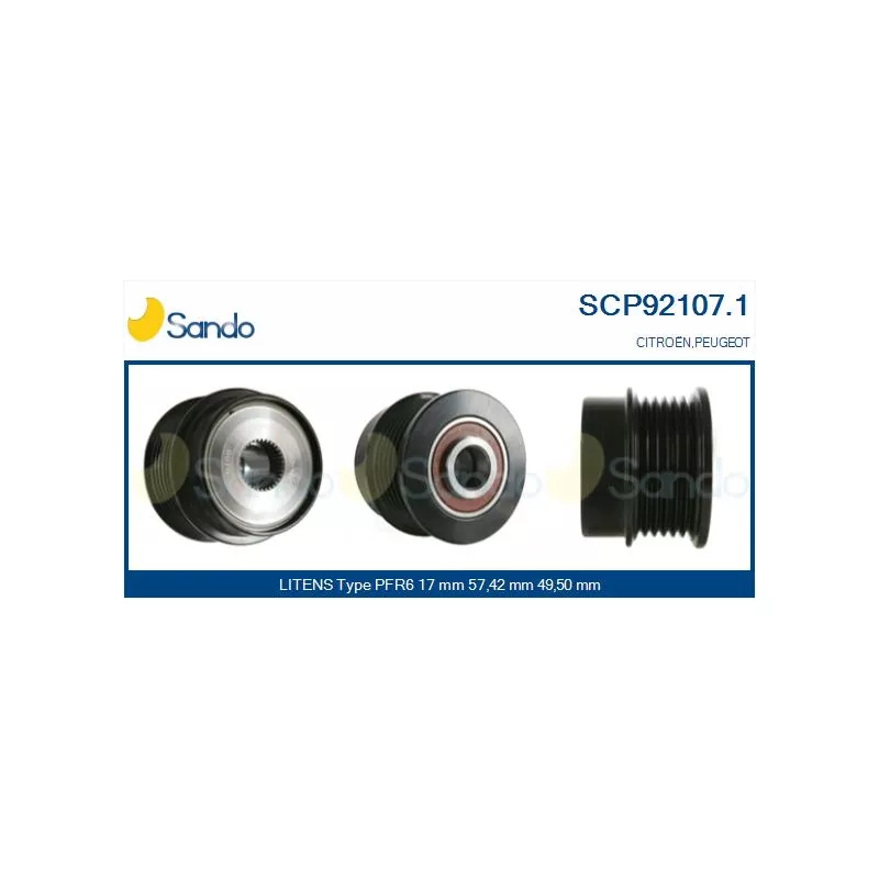 Poulie, alternateur SANDO SCP92107.1
