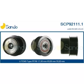 Poulie, alternateur SANDO SCP92111.1
