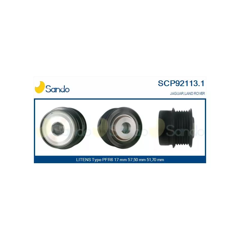 Poulie, alternateur SANDO SCP92113.1