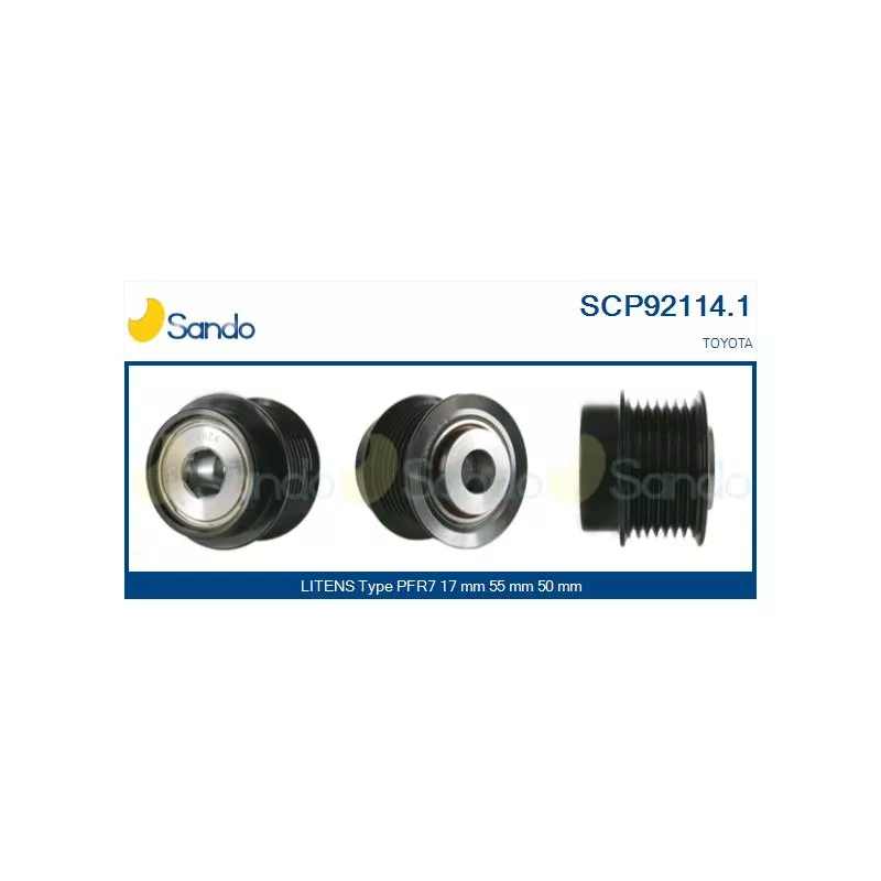 Poulie, alternateur SANDO SCP92114.1