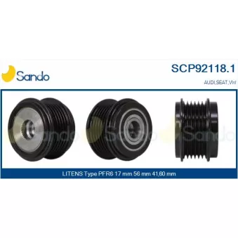 Poulie, alternateur SANDO SCP92118.1