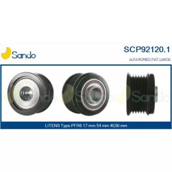 Poulie, alternateur SANDO SCP92120.1