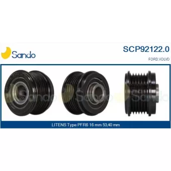 Poulie, alternateur SANDO SCP92122.0