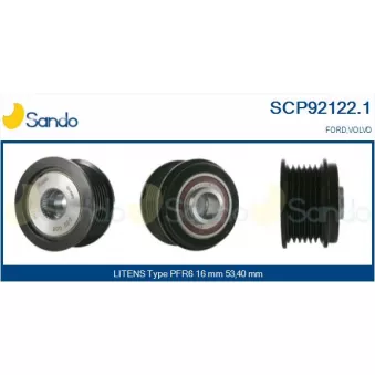 Poulie, alternateur SANDO SCP92122.1