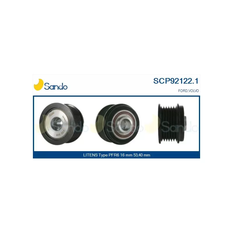 Poulie, alternateur SANDO SCP92122.1