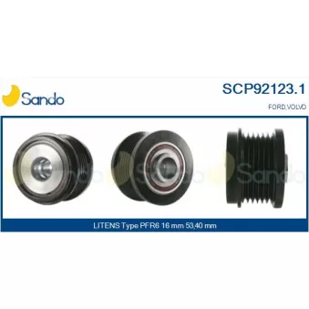 Poulie, alternateur SANDO SCP92123.1