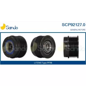 Poulie, alternateur SANDO SCP92127.0