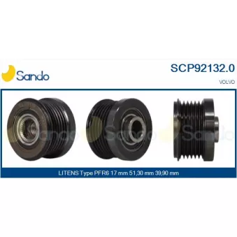 Poulie, alternateur SANDO SCP92132.0