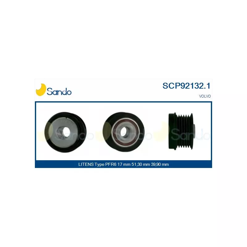 Poulie, alternateur SANDO SCP92132.1