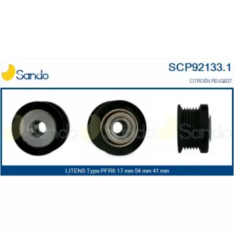Poulie, alternateur SANDO SCP92133.1