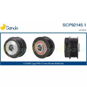 Poulie, alternateur SANDO SCP92145.1