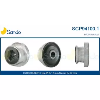 Poulie, alternateur SANDO SCP94100.1