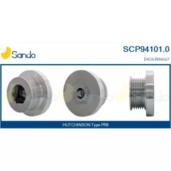 Poulie, alternateur SANDO SCP94101.0