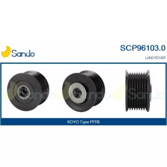 Poulie, alternateur SANDO SCP96103.0