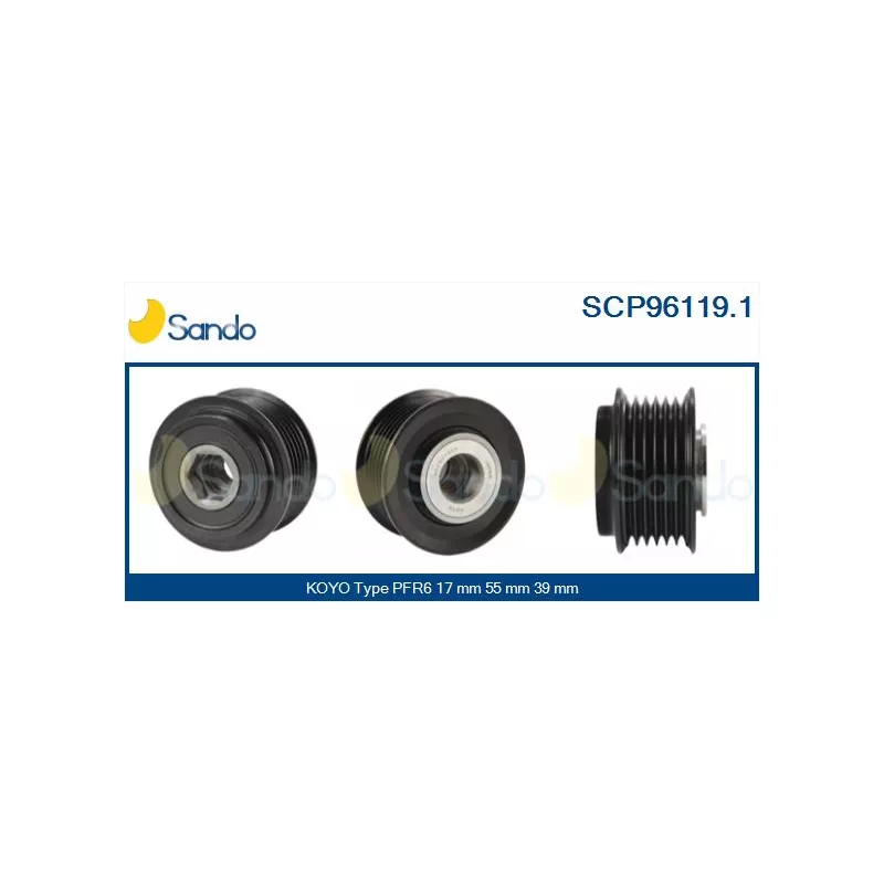 Poulie, alternateur SANDO SCP96119.1
