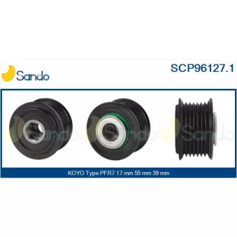 Poulie, alternateur SANDO