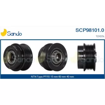 Poulie, alternateur SANDO SCP98101.0