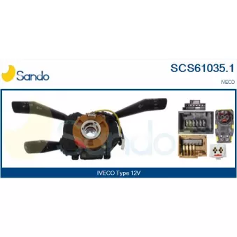 Commutateur de colonne de direction SANDO SCS61035.1