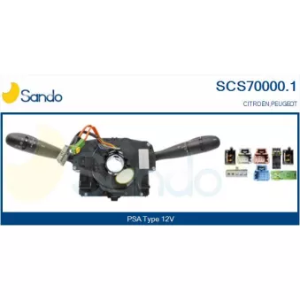 Commutateur de colonne de direction SANDO SCS70000.1