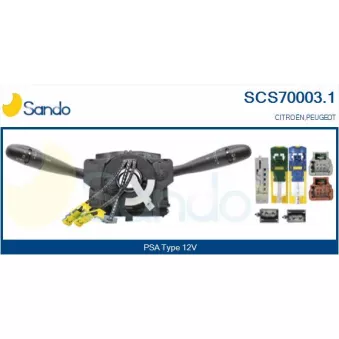 Commutateur de colonne de direction SANDO SCS70003.1