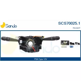 Commutateur de colonne de direction SANDO SCS70025.1