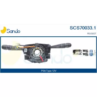 Commutateur de colonne de direction SANDO SCS70033.1