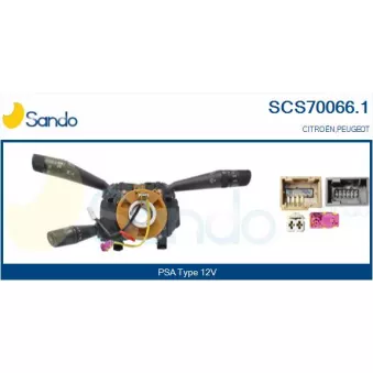 Commutateur de colonne de direction SANDO SCS70066.1