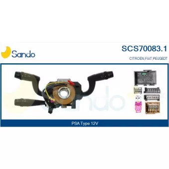 Commutateur de colonne de direction SANDO SCS70083.1
