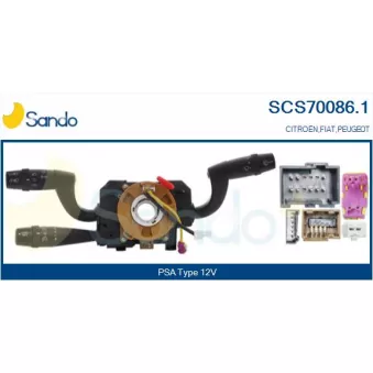 Commutateur de colonne de direction SANDO SCS70086.1