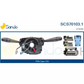 Commutateur de colonne de direction SANDO SCS70103.1
