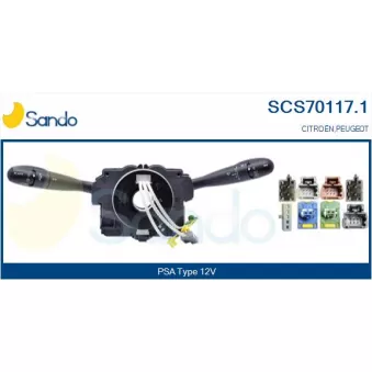 Commutateur de colonne de direction SANDO SCS70117.1