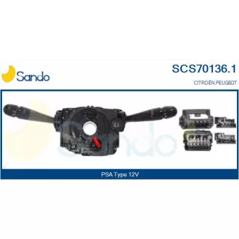 Commutateur de colonne de direction SANDO SCS70136.1