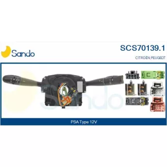 Commutateur de colonne de direction SANDO SCS70139.1